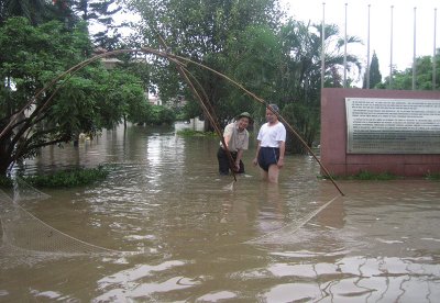 Das Dorf der Freundschaft nach dem Hochwasser